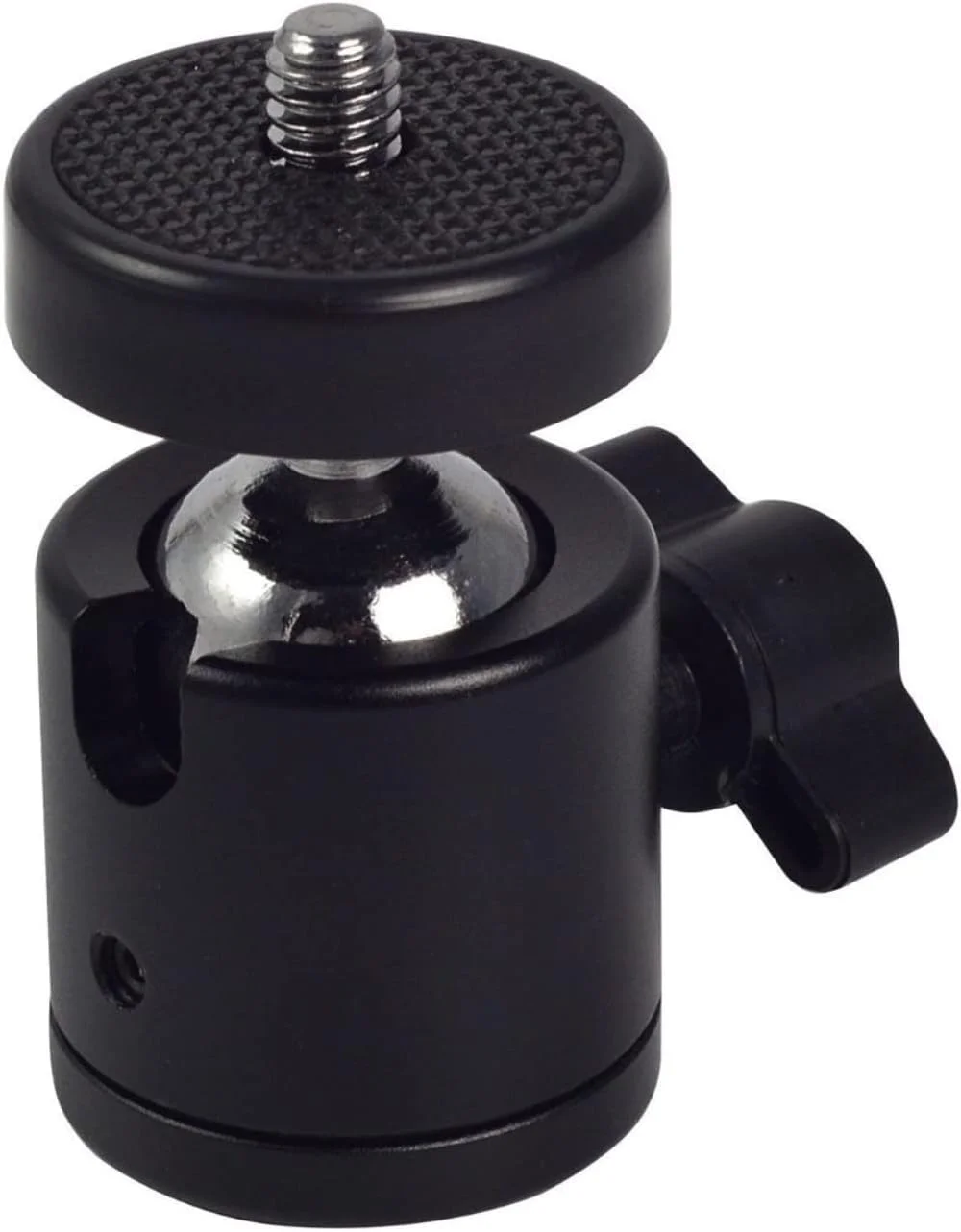 نگهدارنده سر توپی سه پایه چرخشی 1/4 اینچی با بدنه آلیاژ آلومینیوم و چرخش 360 درجه برای دوربین DSLR