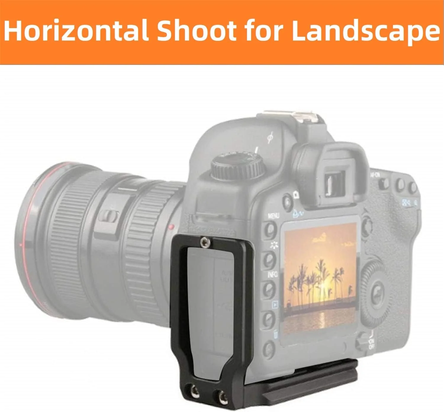 صفحه QR مدل L، براکت رهاسازی سریع، تعویض عمودی افقی، مانت سه پایه با رزوه 1/4 اینچ برای Canon/Nikon/Sony/DJI/Osmo/Ronin/Zhiyun Gimbal Stabilizers Tripod Monopod Ballhead (A)