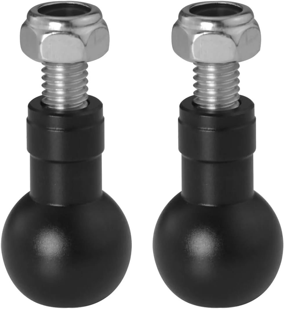 دو عدد سر توپی آلومینیومی قابل گسترش ۱۷ میلیمتری با پیچ M6 برای سه پایه، دسته سلفی، پایه و تبدیل اتصال توپی دو عدد سر توپی آلومینیومی قابل گسترش ۱۷ میلیمتری با پیچ M6 برای سه پایه، دسته سلفی، پایه و تبدیل اتصال توپی