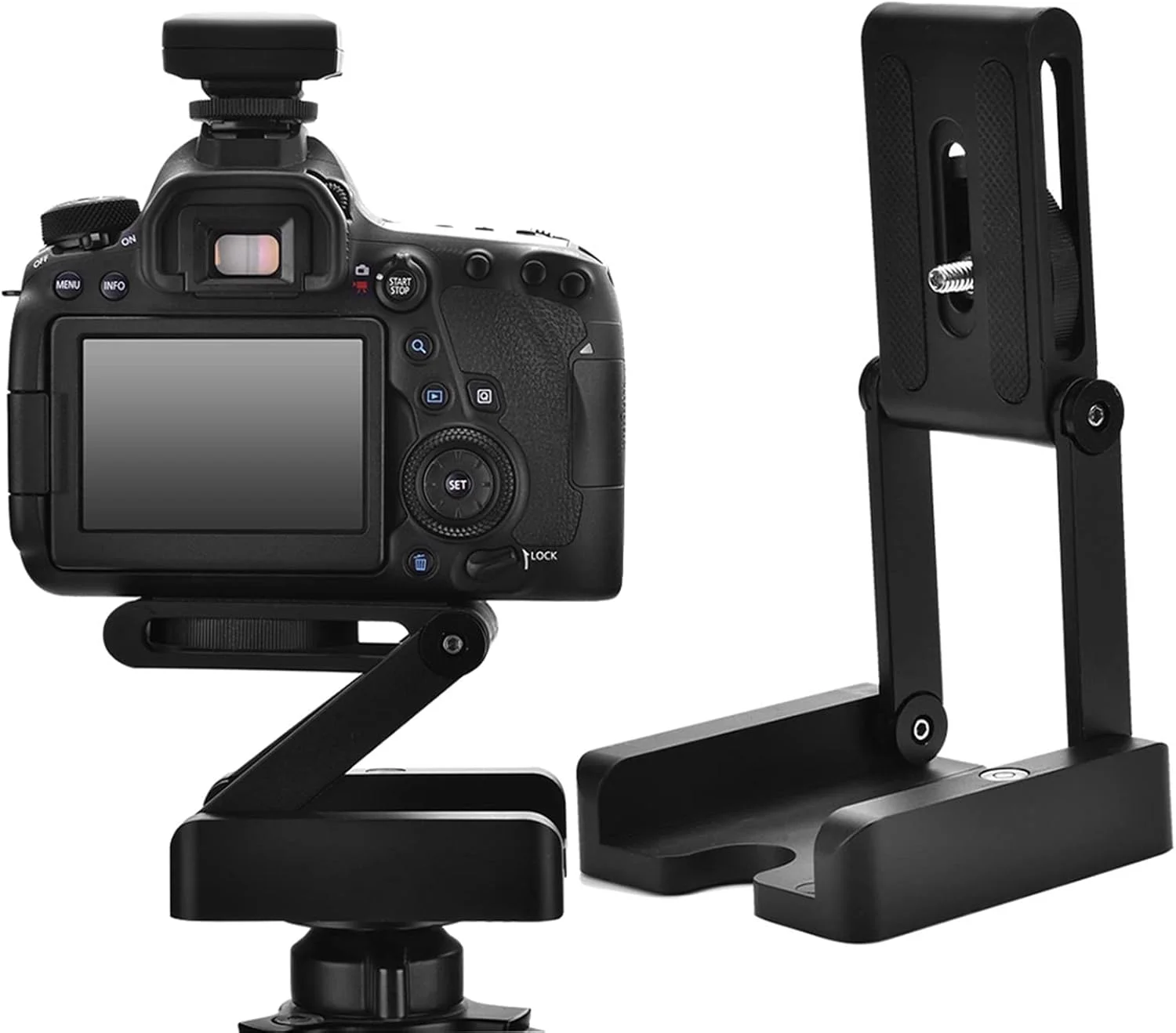 هد سه پایه انعطاف پذیر Denash، سه پایه پلاستیکی، هد شیب دار، برای دوربین های مختلف