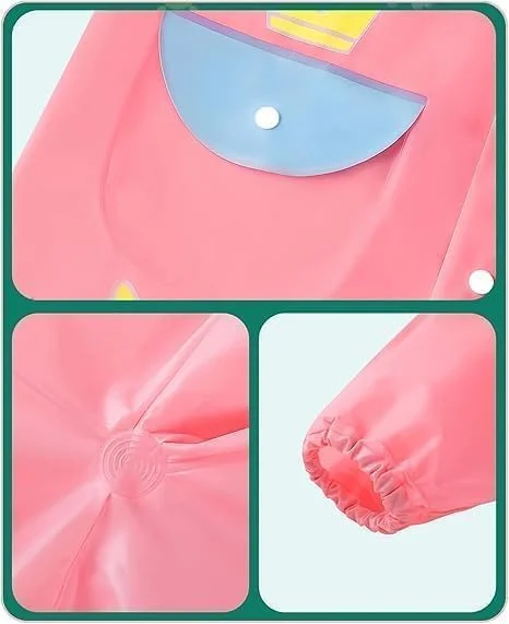 بارانی بچه گانه، پانچو ضد آب زرد روشن برای کودکان نوپا و بچه ها، لباس بارانی تنفسی با کلاه قابل تنظیم برای فعالیت های روزهای بارانی