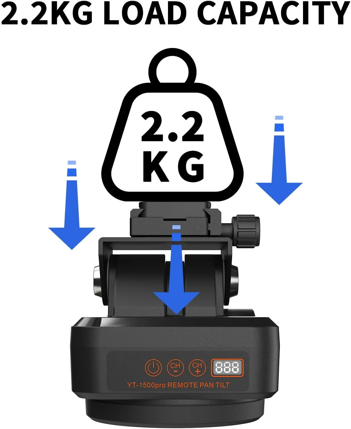 سر گرداننده و چرخاننده از راه دور Yanmis، چرخش 360 درجه موتوری برای تلفن های هوشمند، دوربین های DSLR، دوربین های اکشن، به همراه گیره/نگهدارنده تلفن همراه