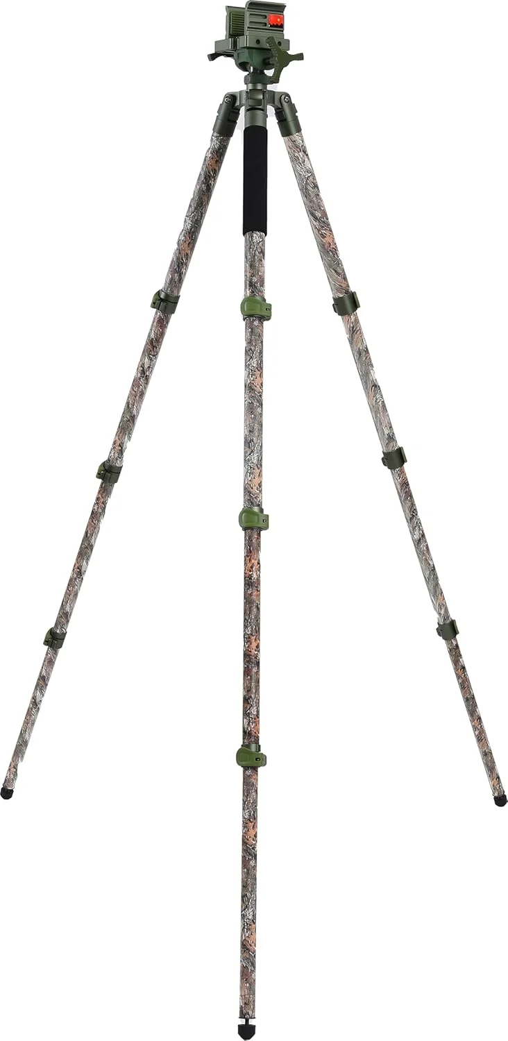 سه پایه استتار Realtree Excape با قاب آلومینیومی بادوام، طراحی سبک و پایدار، تراز حبابی، پایه های قابل تنظیم و عملکرد بدون دست برای شکار، تیراندازی و فضای باز (برگ افرا استتار) - تصویر 2 سه پایه استتار Realtree Excape با قاب آلومینیومی بادوام، طراحی سبک و پایدار، تراز حبابی، پایه های قابل تنظیم و عملکرد بدون دست برای شکار، تیراندازی و فضای باز (برگ افرا استتار) - تصویر 2