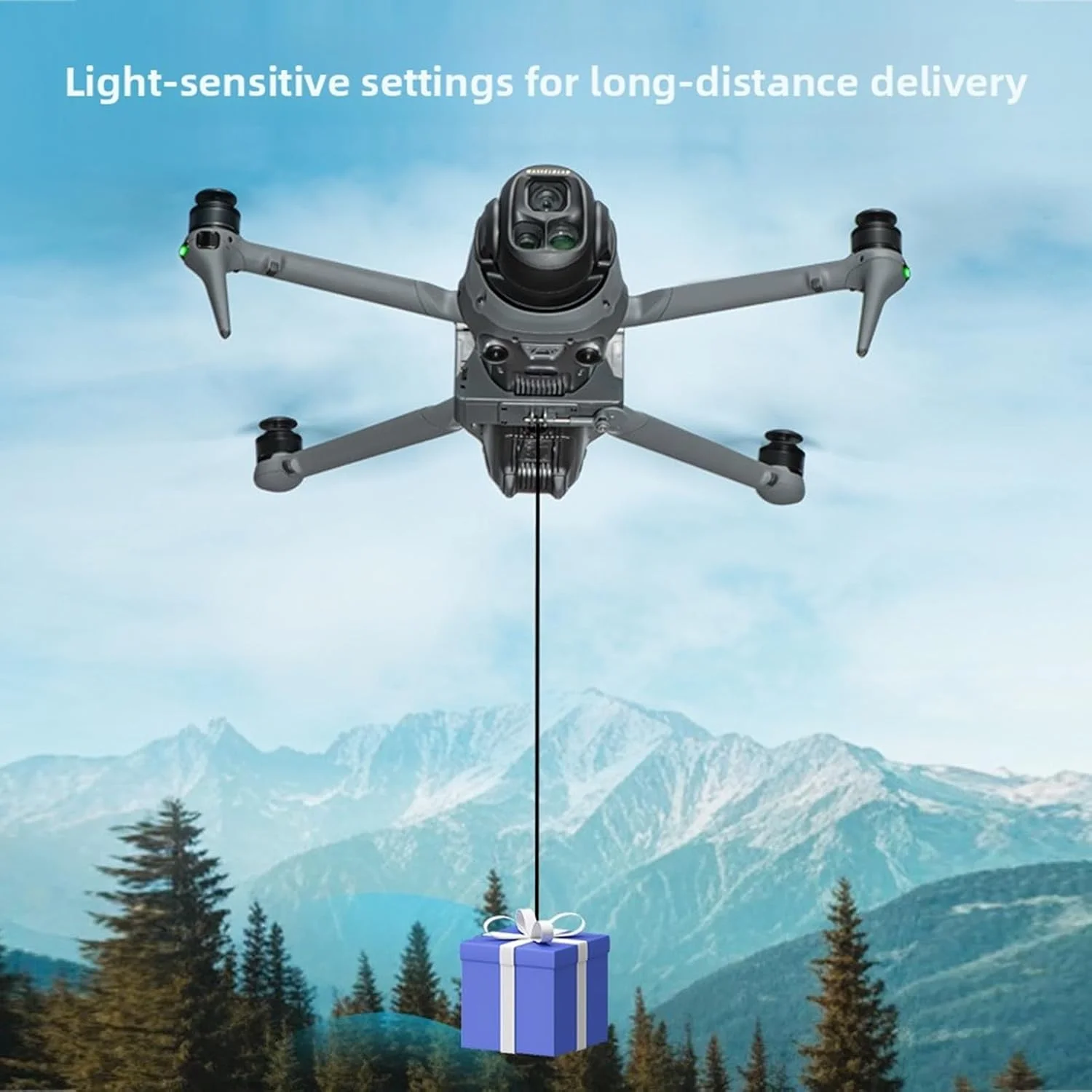 سیستم رهاسازی بار هوایی پهپاد مناسب برای لوازم جانبی MAVIC 4 Pro، براکت توسعه سیستم رهاسازی بار پهپاد، دستگاه تحویل طعمه ماهی - تنظیم حساس به نور سیستم رهاسازی بار هوایی پهپاد مناسب برای لوازم جانبی MAVIC 4 Pro، براکت توسعه سیستم رهاسازی بار پهپاد، دستگاه تحویل طعمه ماهی - تنظیم حساس به نور