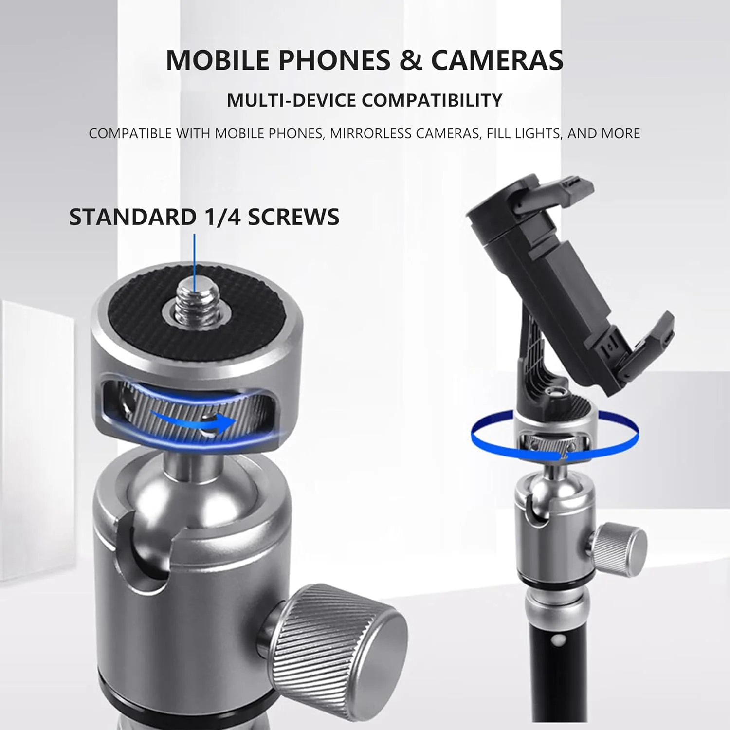 پایه سه پایه JZ008 قابل حمل برای مونوپاد سلفی سازگار با تلفن های همراه، دوربین های DSLR و دوربین های بدون آینه با ذخیره سازی معکوس به همراه ریموت کنترل - تصویر 3 پایه سه پایه JZ008 قابل حمل برای مونوپاد سلفی سازگار با تلفن های همراه، دوربین های DSLR و دوربین های بدون آینه با ذخیره سازی معکوس به همراه ریموت کنترل - تصویر 3