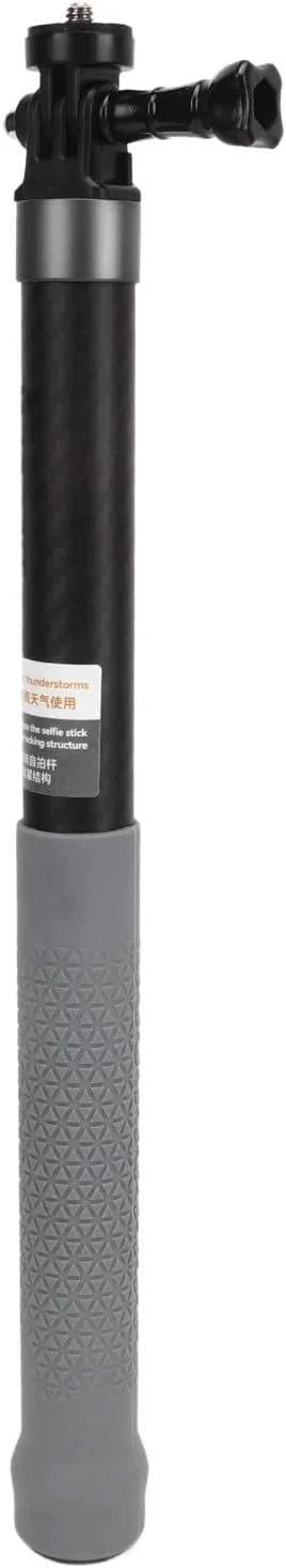 میله سلفی 120 سانتی‌متری Elprico، ضد آب، میله افزایش نور ساخته شده از فیبر کربن، 5 بخش میله سلفی قابل حمل جمع شونده، اتصال رزوه 1/4 اینچی برای