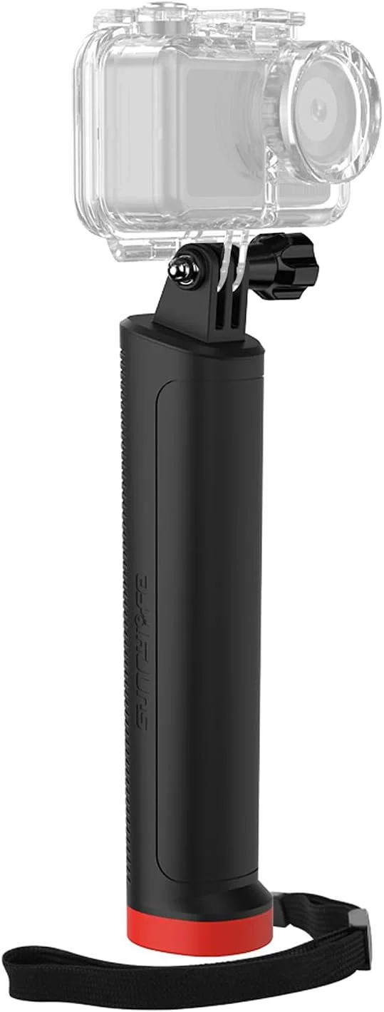 دسته شناور SYACHI، دسته چند منظوره شناور برای دوربین های GoPro Hero، دسته ضد لغزش زیر آب، سازگار با دوربین های اکشن، تک پایه غواصی و طناب ایمنی