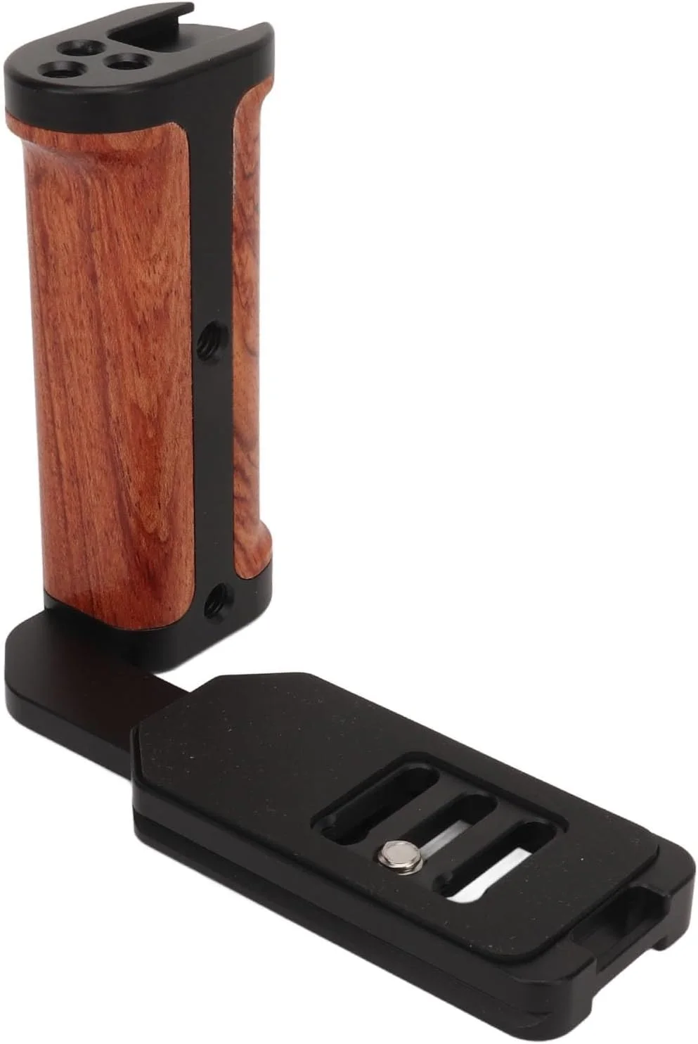 دسته چوبی یونیورسال دوربین Tihebeyan، براکت L با طراحی Arca، گریپ راحت، برای دوربین های DSLR بدون آینه، مانیتورها، برای علاقه مندان به عکاسی