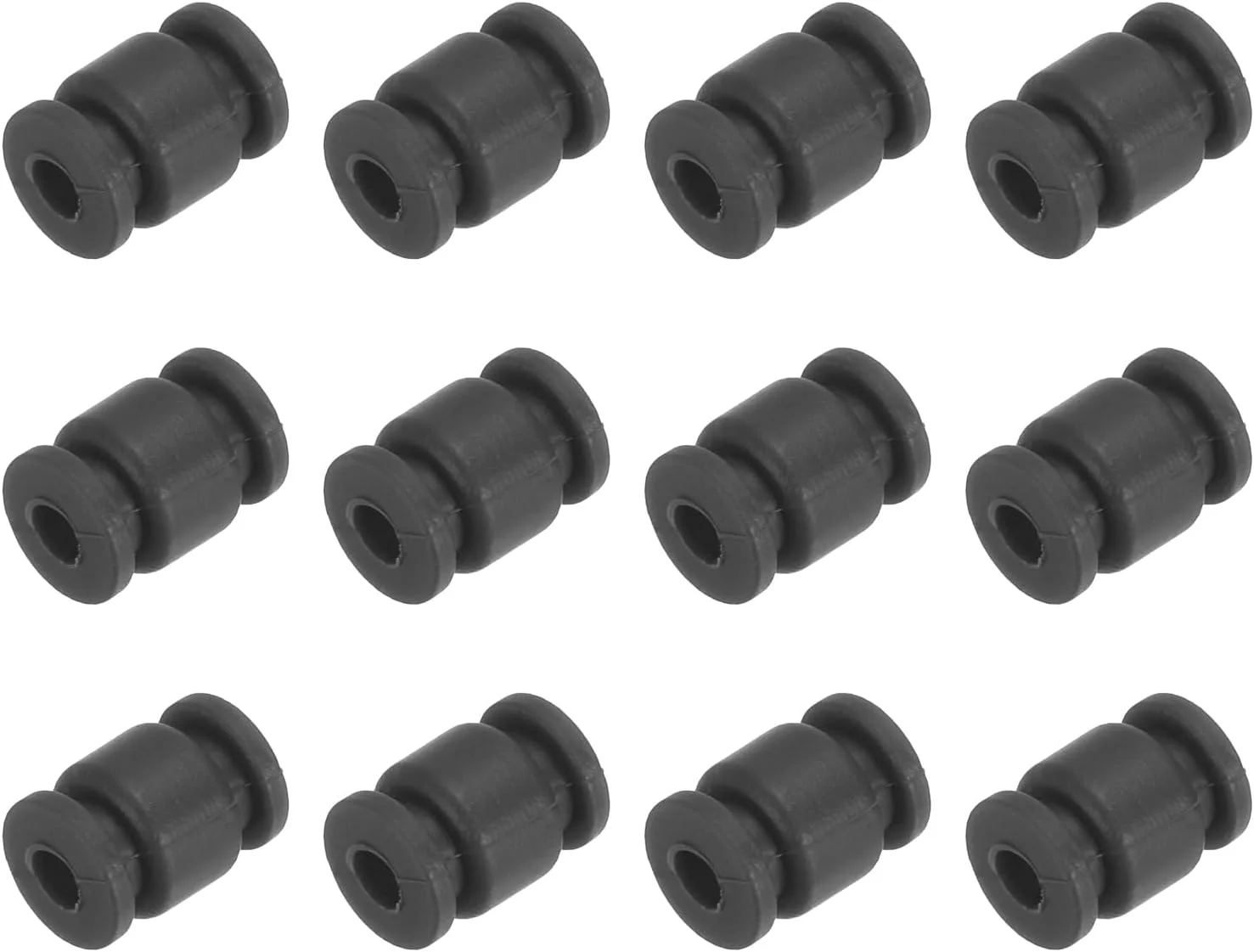 توپ های لاستیکی ضد لرزش و جذب شوک M3x13mm برای کوادکوپتر RC، گیمبال FPV و نصب دوربین، مشکی / بسته 12 عددی