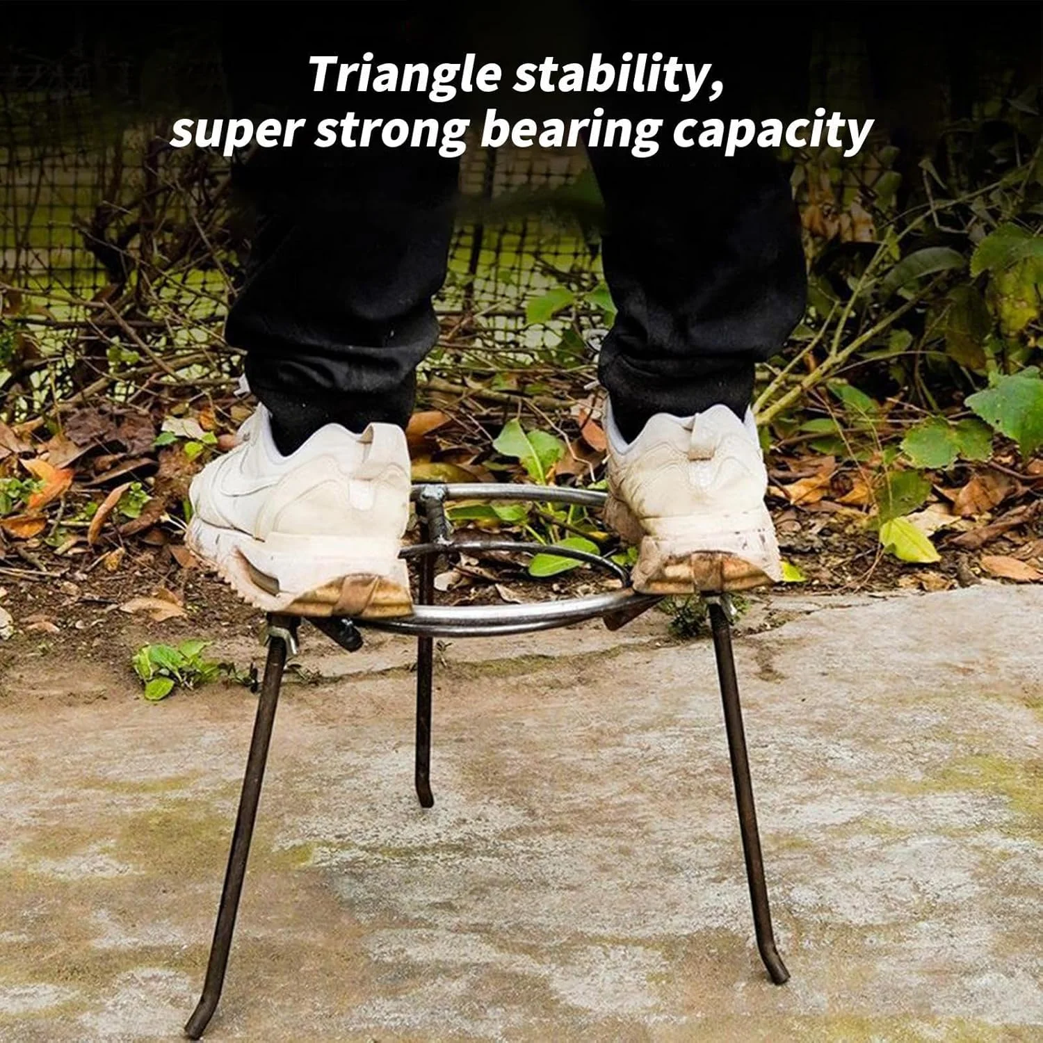 سه پایه کمپینگ - پایه مثلثی برای اجاق گاز، قاب کوره مثلثی مقاوم در برابر حرارت برای آشپزخانه آتش سوزی در فضای باز، مسافرت، بقا، ماهیگیری، پیاده روی