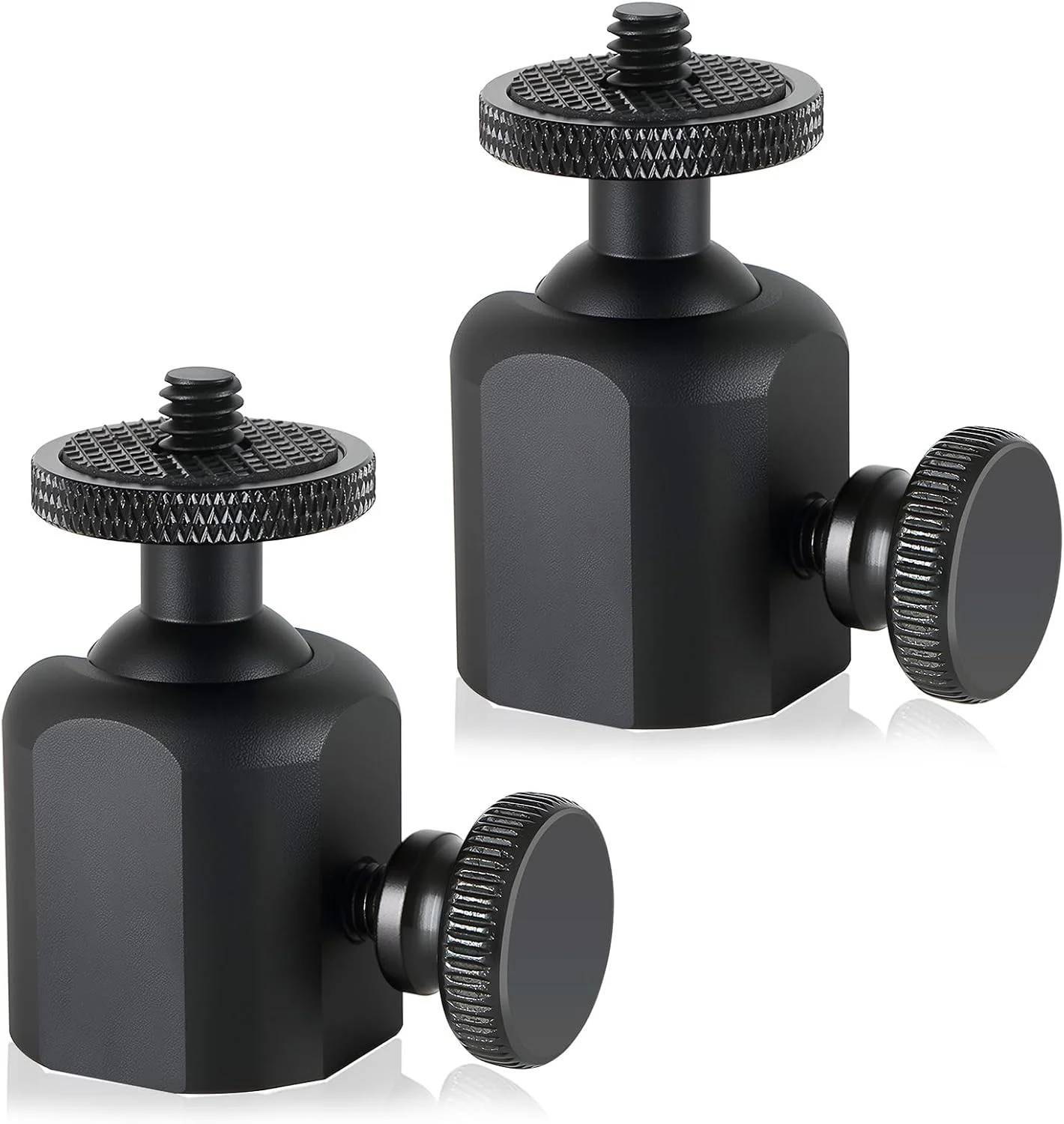 آداپتور سر توپی کوچک Acuxiaza، بسته 2 عددی، با قابلیت چرخش 360 درجه، اتصال ¼ اینچی، مناسب دوربین های شکاری، دوربین های DSLR، پایه نور، پروژکتور و تلفن همراه آداپتور سر توپی کوچک Acuxiaza، بسته 2 عددی، با قابلیت چرخش 360 درجه، اتصال ¼ اینچی، مناسب دوربین های شکاری، دوربین های DSLR، پایه نور، پروژکتور و تلفن همراه