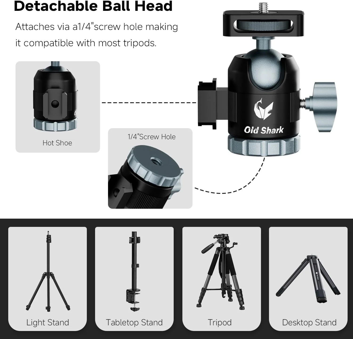 سه پایه کوچک قابل حمل برای دوربین، سه پایه رومیزی آلیاژ آلومینیوم قابل افزایش با سر توپی 360 درجه، نگهدارنده تلفن، پشتیبانی از دوربین های DSLR، تحمل وزن تا 5 کیلوگرم