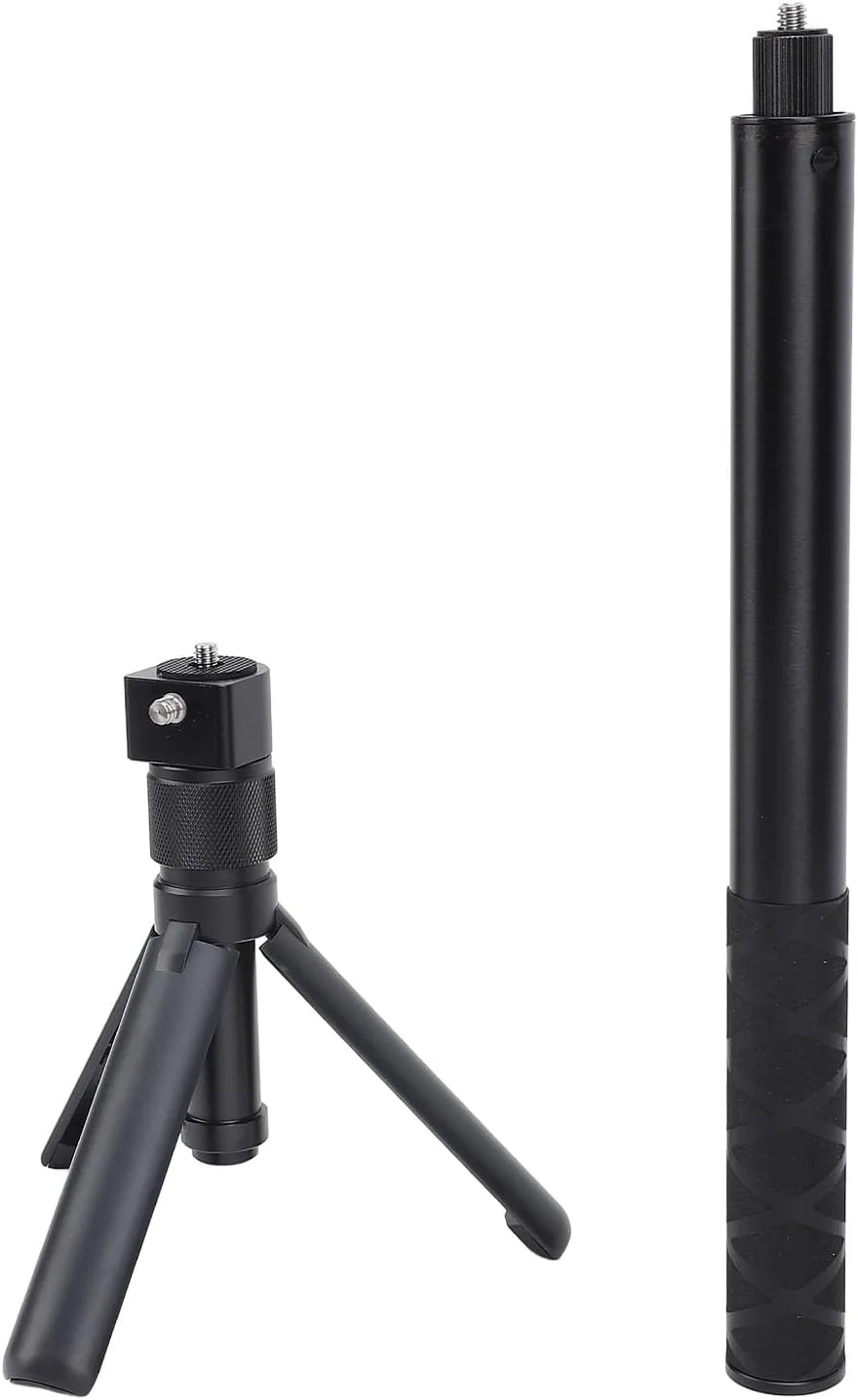 پایه سلفی سه پایه Jiawu برای عکاسی تایم لپس 360 درجه با دوربین های اکشن X4 X4 X2 One X RS، مقاوم، جمع و جور و قابل حمل، ساخته شده از آلیاژ آلومینیوم