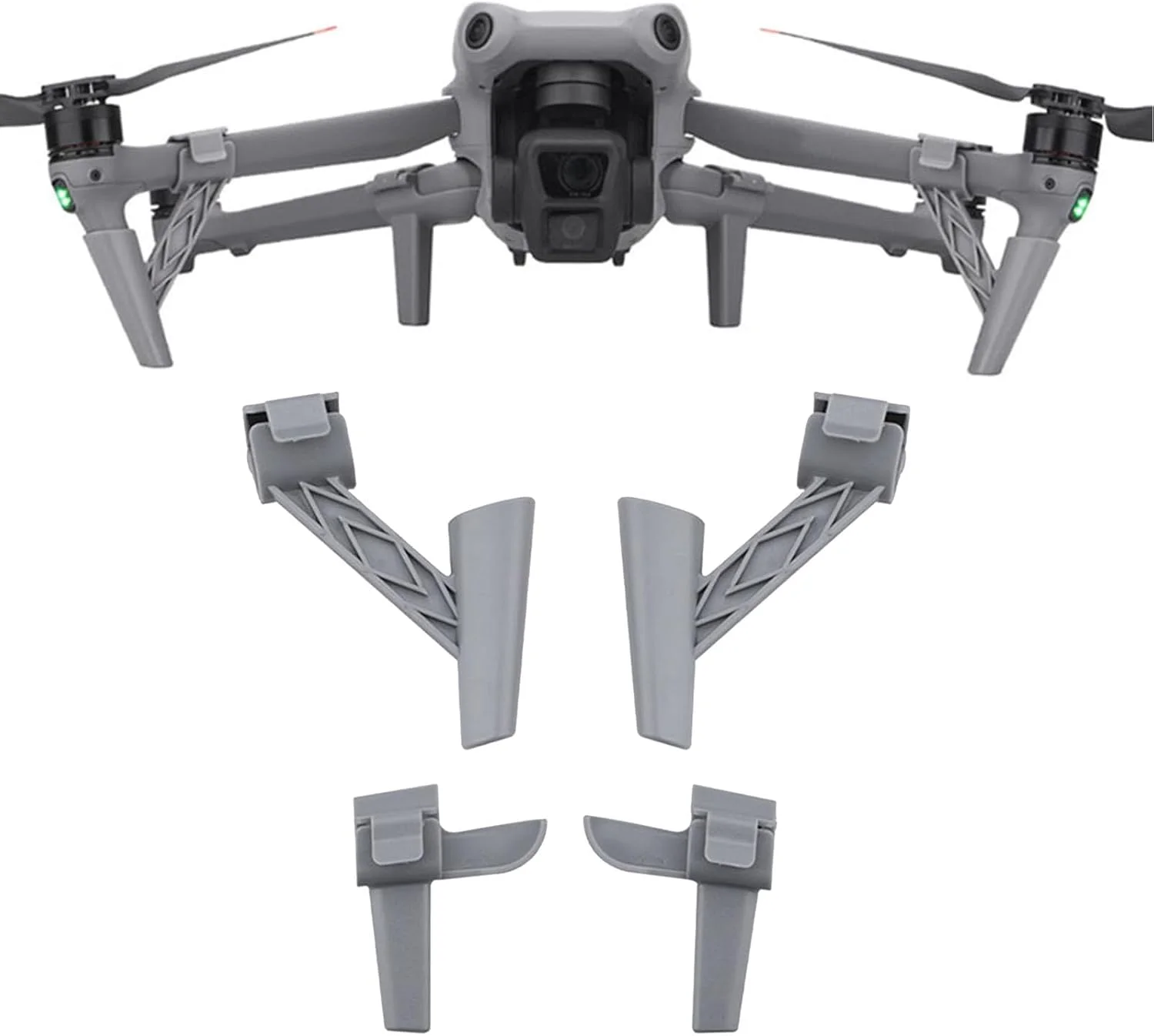 پایه فرود برای DJI Air 3، کیت افزایش ارتفاع تاشو پایه فرود، لوازم جانبی پهپاد DJI Air 3