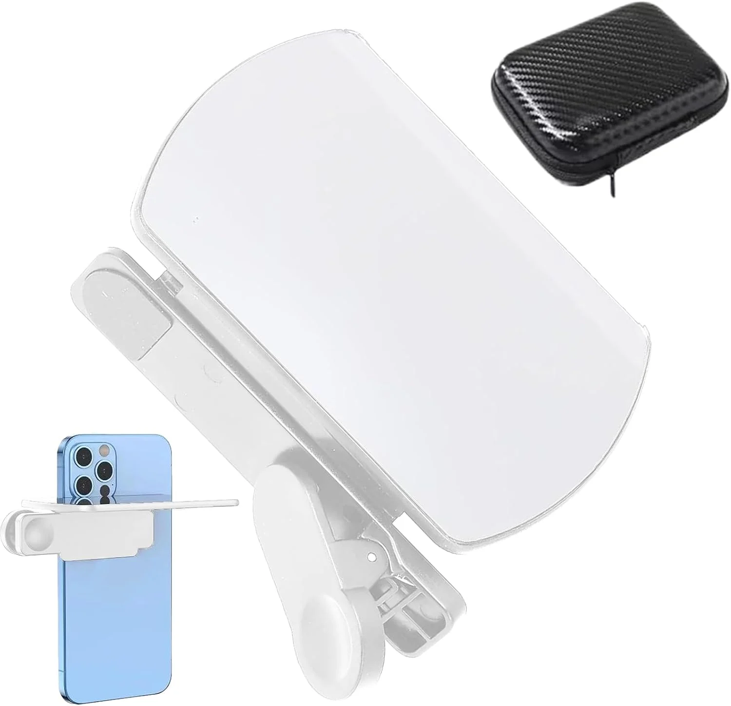 بازتاب آینه دوربین گوشی | بازتابنده عکسبرداری شیشه ای HD | آینه دوربین مسافرتی قابل حمل برای ضبط ویدیو عکاسی سلفی پخش زنده در فضای باز