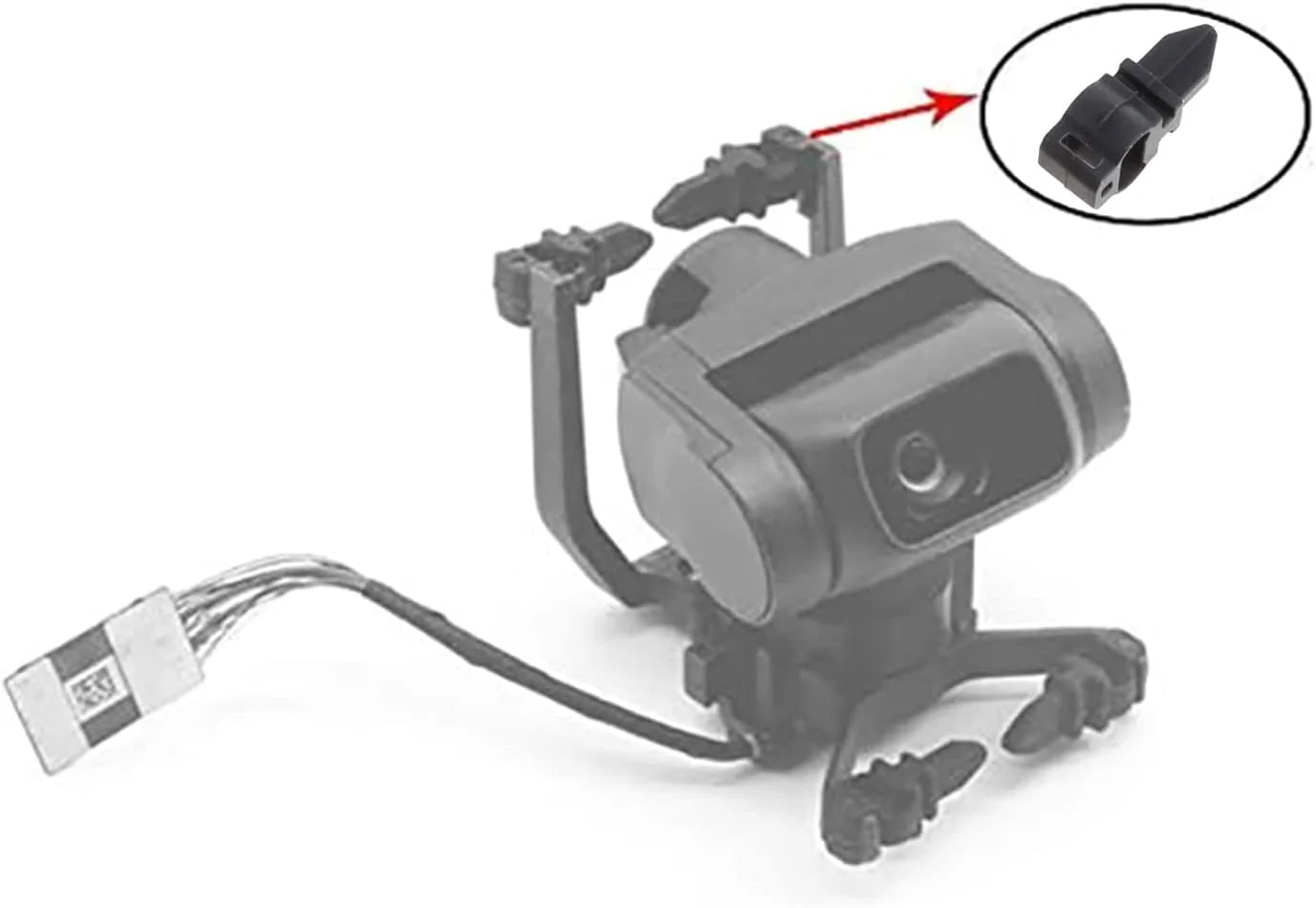 نگهدارنده میراگر لاستیکی دوربین گیمبال Haiki، توپ جاذب شوک برای Mavic Mini/Mini 2