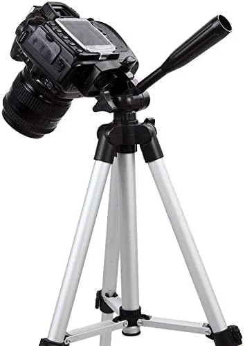 پایه نگهدارنده دوربین 50 اینچی مشکی و نقره ای برای سری Canon EOS (1100D, 500D, 550D, 600D)