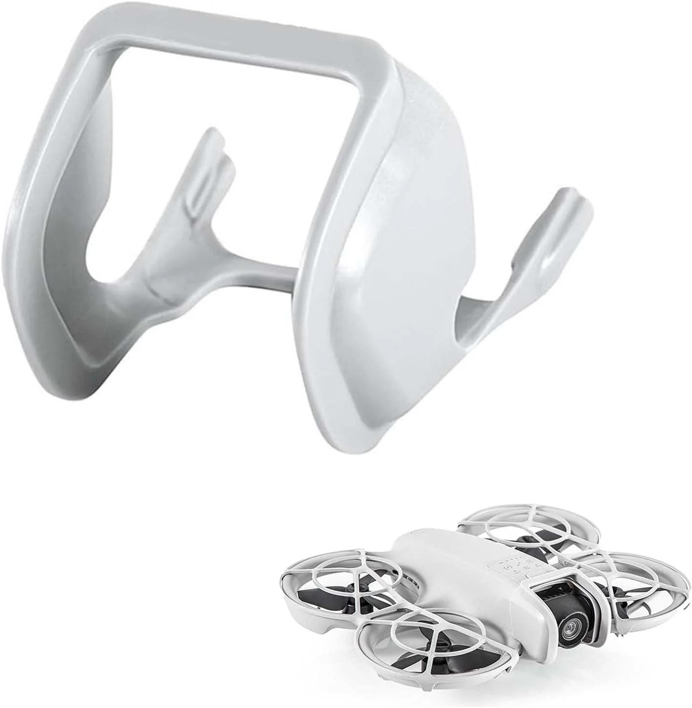 محافظ لنز دوربین ضد ضربه و ضد خش سازگار با پهپاد DJI NEO، محافظ سپر لنز گیمبال با قابلیت جدا شدن سریع، محافظ کامل لوازم جانبی پهپاد (خاکستری)