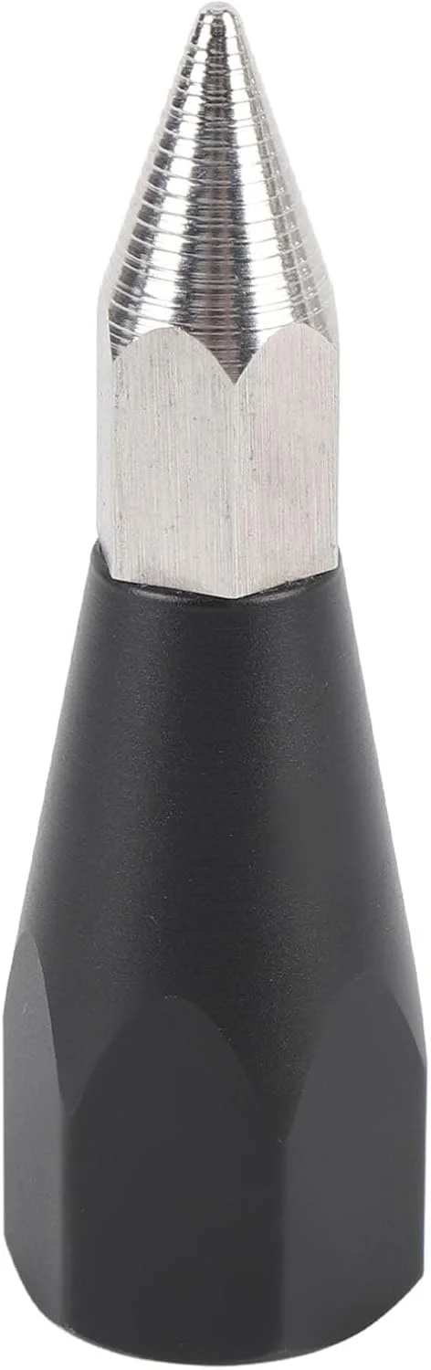 نوک میله کربنی، نقطه منشور آلیاژ آلومینیوم با دستگاه مرکز یابی رزوه ای، سازگار با میله های نقشه برداری، لوازم جانبی سبک و بادوام