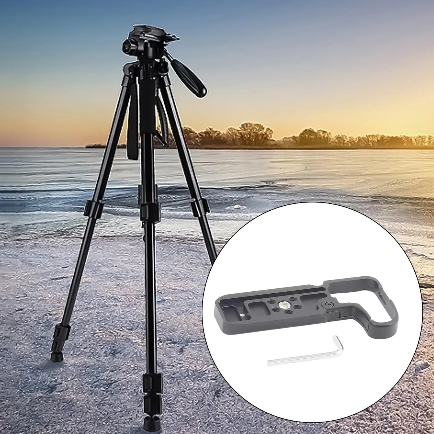 صفحه رهاسازی سریع L براکت سه پایه عمودی پایه نگهدارنده دستی برای دوربین بدون آینه Z50II پایه های Arca Swiss صفحه رهاسازی سریع L براکت سه پایه عمودی پایه نگهدارنده دستی برای دوربین بدون آینه Z50II پایه های Arca Swiss