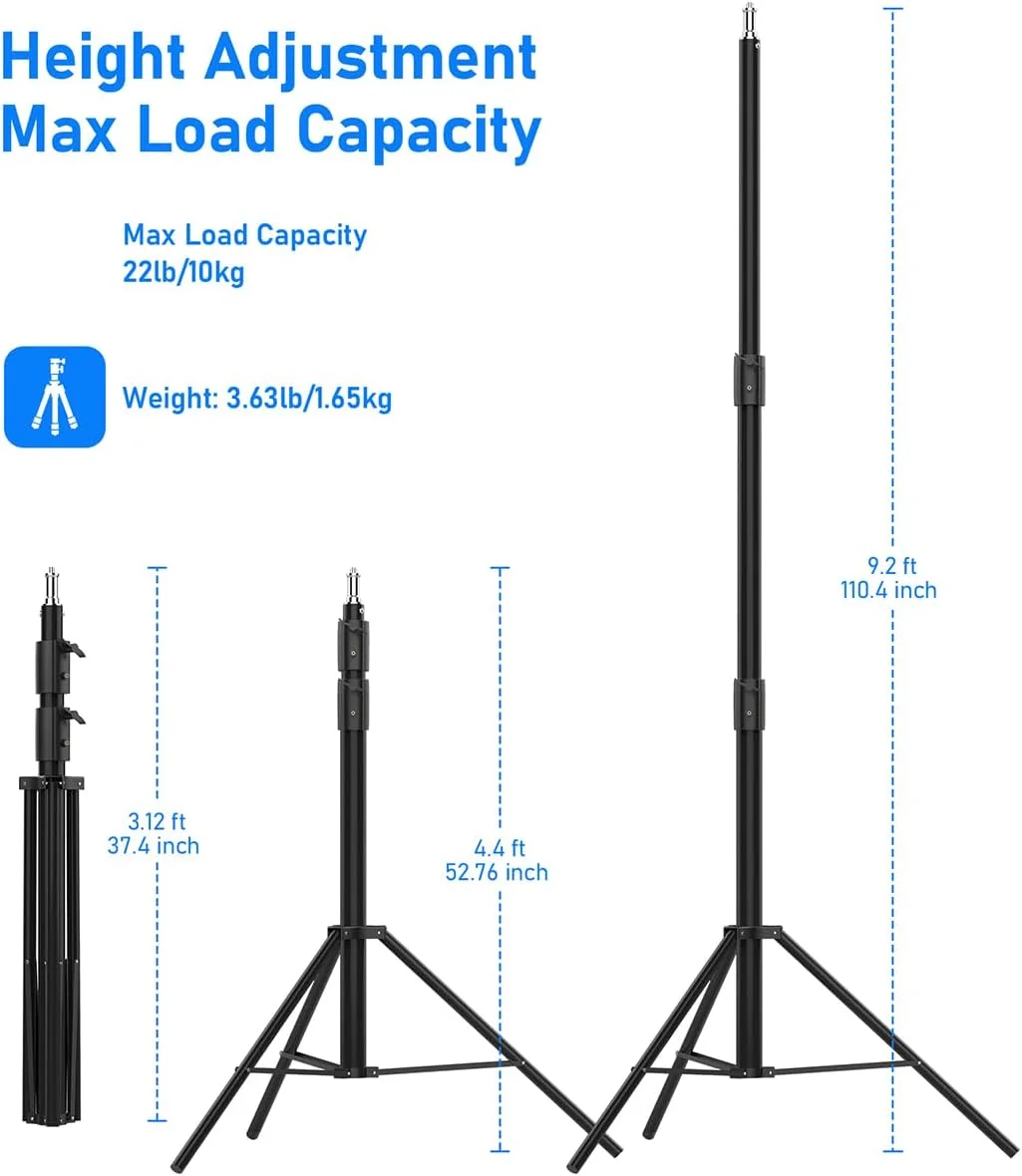 سه پایه نورپردازی عکاسی 2.8 متری Cisian، پایه نور آلومینیومی برای دوربین، چراغ های عکاسی، دوربین فیلمبرداری ورزشی، سه پایه ضبط مسابقات ورزشی سه پایه نورپردازی عکاسی 2.8 متری Cisian، پایه نور آلومینیومی برای دوربین، چراغ های عکاسی، دوربین فیلمبرداری ورزشی، سه پایه ضبط مسابقات ورزشی