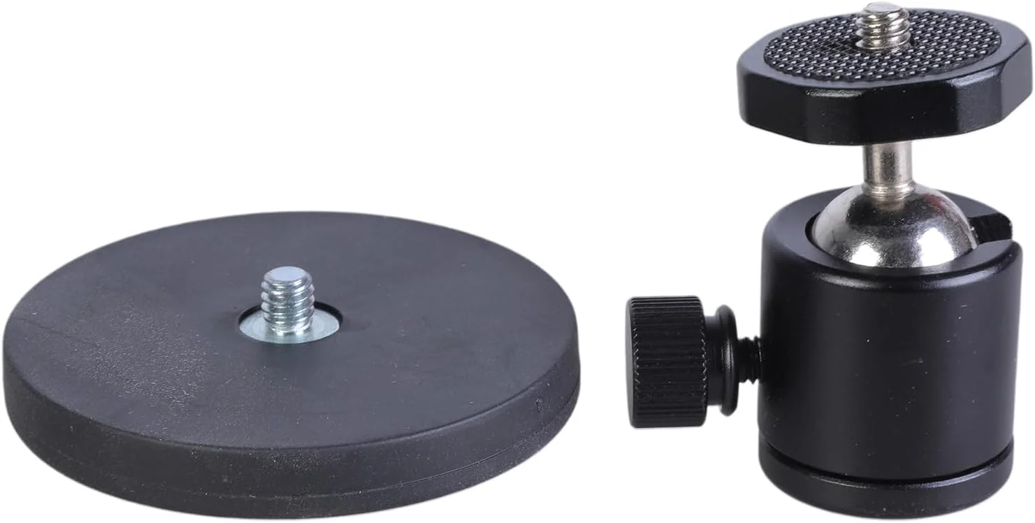 سر توپی گردان 360 درجه با پیچ 1/4 اینچی برای نصب روی سه پایه، مناسب برای دوربین، نور ویدئویی LED، میکروفون و دوربین های اکشن سر توپی گردان 360 درجه با پیچ 1/4 اینچی برای نصب روی سه پایه، مناسب برای دوربین، نور ویدئویی LED، میکروفون و دوربین های اکشن