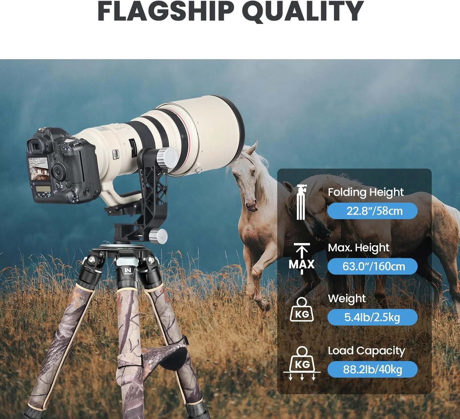 سه پایه فیبر کربنی WEYLLAN LX9G، سه پایه دوربین سنگین با آداپتور کاسه ای 75 میلی متری، سه پایه کاسه ای با روکش استتار 40 میلی متری پا، فیبر کربن 10 لایه، سه پایه دوربین حرفه ای DSLR برای لنز تله فوتو سه پایه فیبر کربنی WEYLLAN LX9G، سه پایه دوربین سنگین با آداپتور کاسه ای 75 میلی متری، سه پایه کاسه ای با روکش استتار 40 میلی متری پا، فیبر کربن 10 لایه، سه پایه دوربین حرفه ای DSLR برای لنز تله فوتو