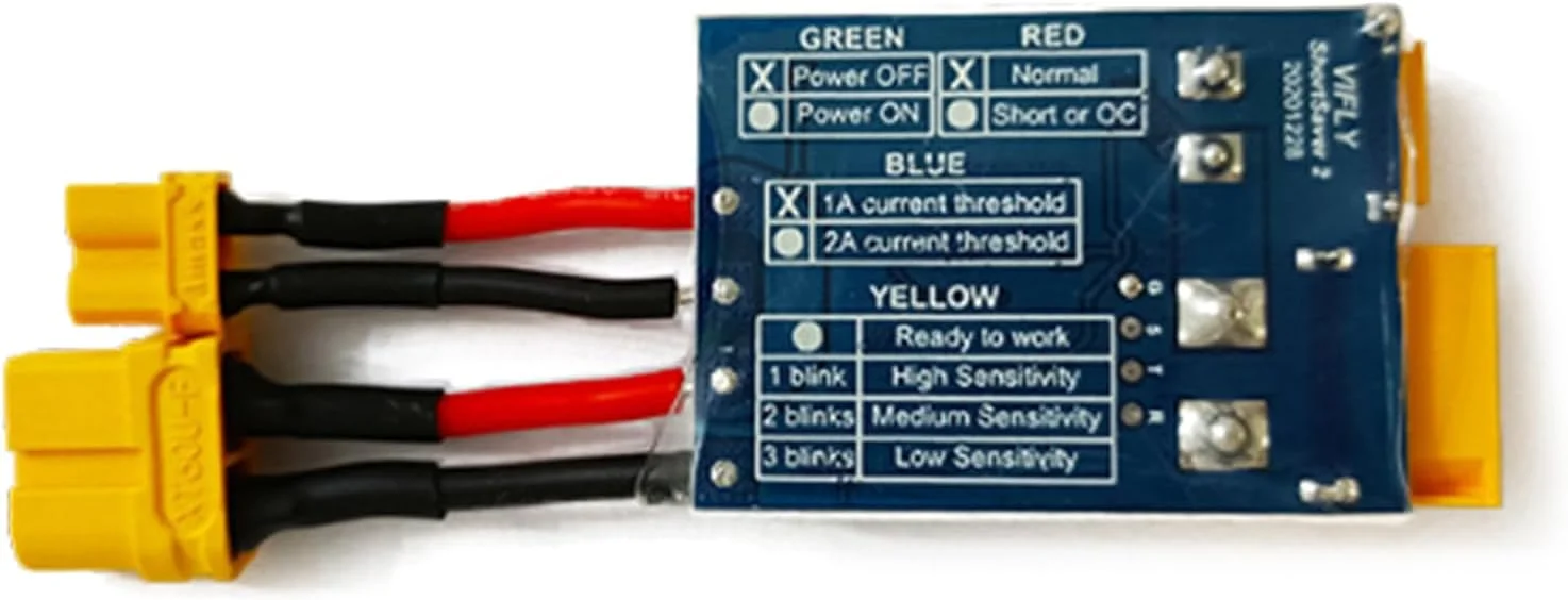 محافظ اتصال کوتاه کوچک برای پهپاد 2-6S XT30 TX60، جلوگیری از اتصال کوتاه در دستگاه پهپاد محافظ اتصال کوتاه کوچک برای پهپاد 2-6S XT30 TX60، جلوگیری از اتصال کوتاه در دستگاه پهپاد