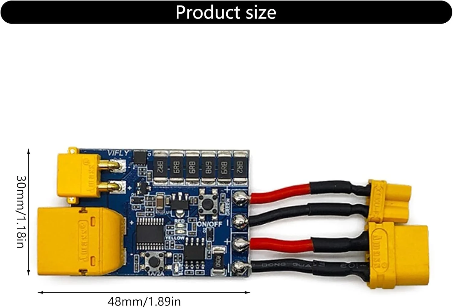 محافظ اتصال کوتاه کوچک برای پهپاد 2-6S XT30 TX60، جلوگیری از اتصال کوتاه در دستگاه پهپاد