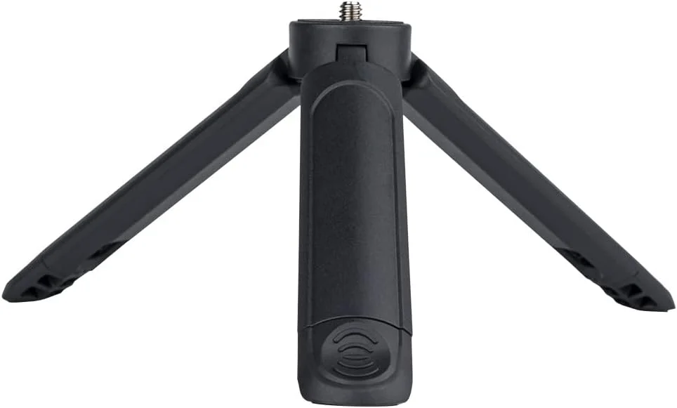 مینی سه پایه دوربین، پایه رومیزی قابل حمل با پیچ 1/4 اینچی، دسته گریپ قابل افزایش طول برای دوربین های DSLR، وب کم، تلفن