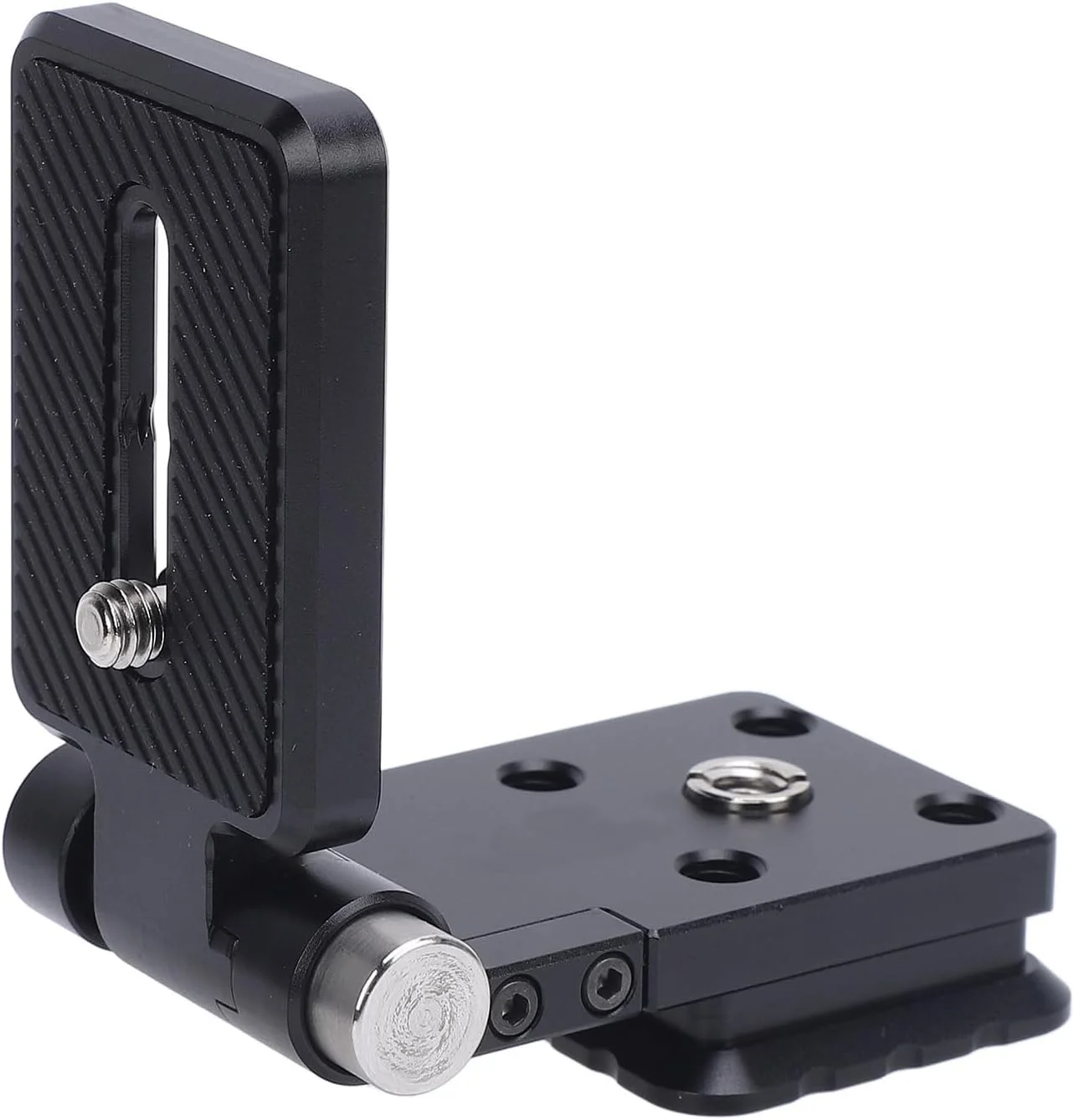 پایه نگهدارنده تاشو L شکل دوربین DSLR اوریلت، صفحه نگهدارنده سه پایه با قابلیت تعویض عمودی و افقی با پیچ 1/4 اینچی، مناسب برای اکثر دوربین های DSLR پایه نگهدارنده تاشو L شکل دوربین DSLR اوریلت، صفحه نگهدارنده سه پایه با قابلیت تعویض عمودی و افقی با پیچ 1/4 اینچی، مناسب برای اکثر دوربین های DSLR