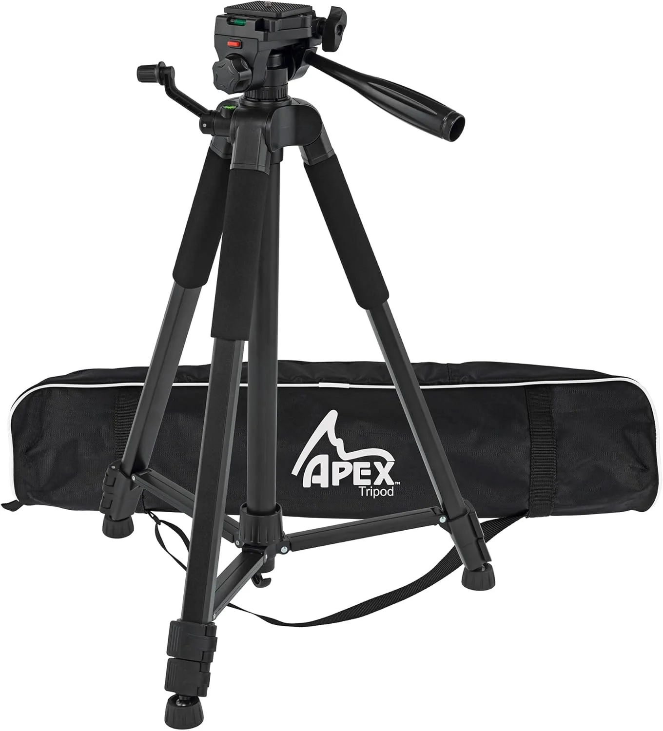 سه پایه دوربین Creative Mark Apex - سه پایه دوربین آلومینیومی سبک وزن با چرخش 360 درجه، شیب 90 درجه به جلو و عقب و پهلو، ارتفاع قابل تنظیم، صفحه رهاسازی سریع و کیف حمل نایلونی سه پایه دوربین Creative Mark Apex - سه پایه دوربین آلومینیومی سبک وزن با چرخش 360 درجه، شیب 90 درجه به جلو و عقب و پهلو، ارتفاع قابل تنظیم، صفحه رهاسازی سریع و کیف حمل نایلونی