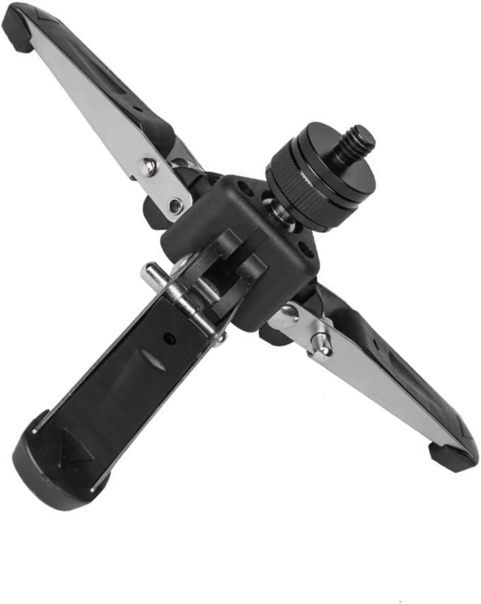 پایه سه پایه تک پایه آلیاژ آلومینیوم قابل حمل با سوراخ پیچ 3/8 و پایه سه پایه ضد لغزش چرخان 360 درجه پایه سه پایه تک پایه آلیاژ آلومینیوم قابل حمل با سوراخ پیچ 3/8 و پایه سه پایه ضد لغزش چرخان 360 درجه