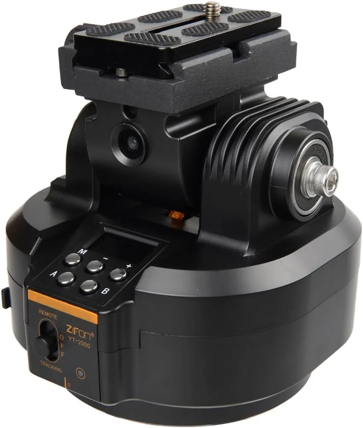 هد توپی PTZ موتوری YT2000 با ریموت، گیره تلفن، چرخش 360 درجه، ظرفیت بار 2 کیلوگرم برای ولاگ و پخش زنده هد توپی PTZ موتوری YT2000 با ریموت، گیره تلفن، چرخش 360 درجه، ظرفیت بار 2 کیلوگرم برای ولاگ و پخش زنده