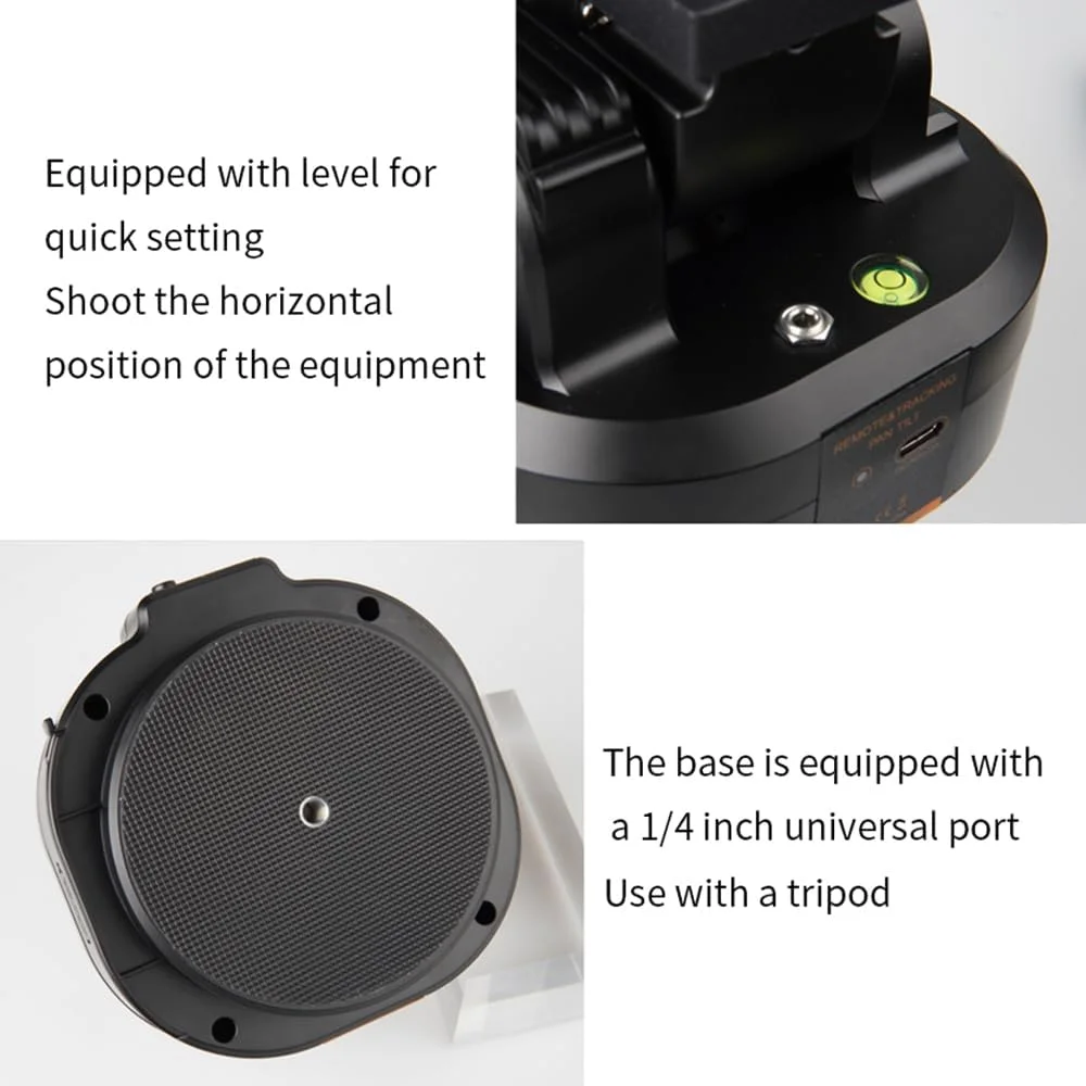 هد توپی PTZ موتوری YT2000 با ریموت، گیره تلفن، چرخش 360 درجه، ظرفیت بار 2 کیلوگرم برای ولاگ و پخش زنده