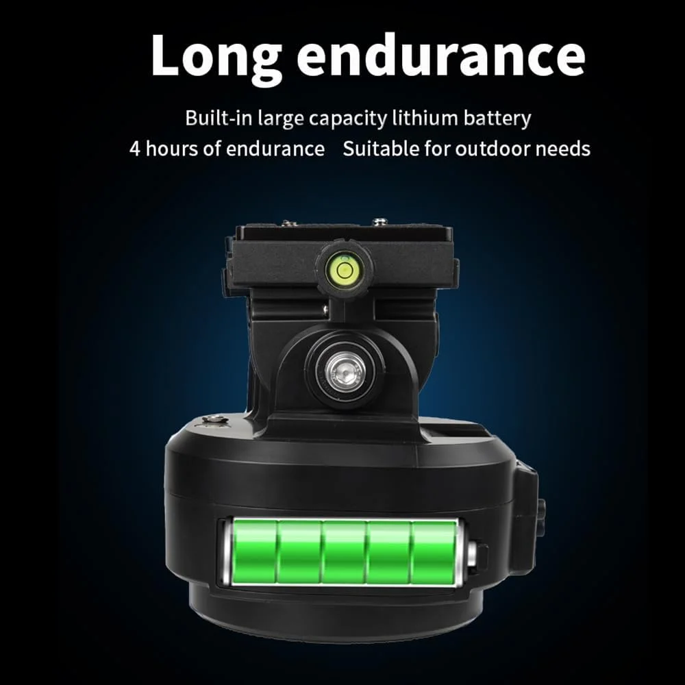 هد توپی PTZ موتوری YT2000 با ریموت، گیره تلفن، چرخش 360 درجه، ظرفیت بار 2 کیلوگرم برای ولاگ و پخش زنده