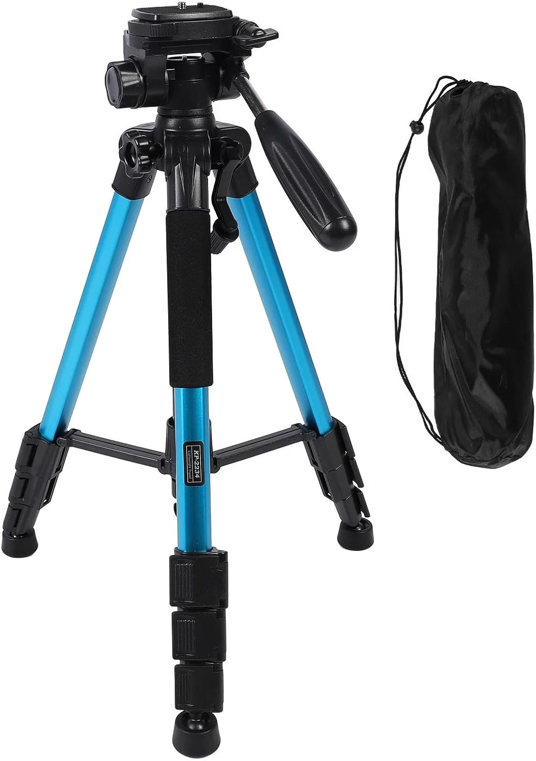 سه پایه دوربین، سه پایه آلومینیومی حرفه ای آبی رنگ برای دوربین های بدون آینه، دوربین های DSLR، تلفن همراه، دوربین فیلمبرداری، کیف مسافرتی، پایه جهانی برای پخش زنده سه پایه دوربین، سه پایه آلومینیومی حرفه ای آبی رنگ برای دوربین های بدون آینه، دوربین های DSLR، تلفن همراه، دوربین فیلمبرداری، کیف مسافرتی، پایه جهانی برای پخش زنده