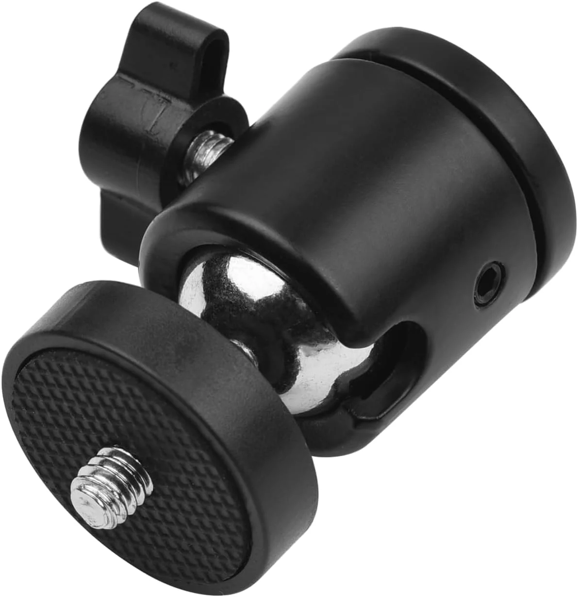 Labymos یک عدد مینی هد توپی چرخشی با پایه نصب چرخشی 360 درجه با پیچ های نصب جهانی 1/4 اینچی برای دوربین های DSLR ILDC دوربین DV پایه نور تک پایه