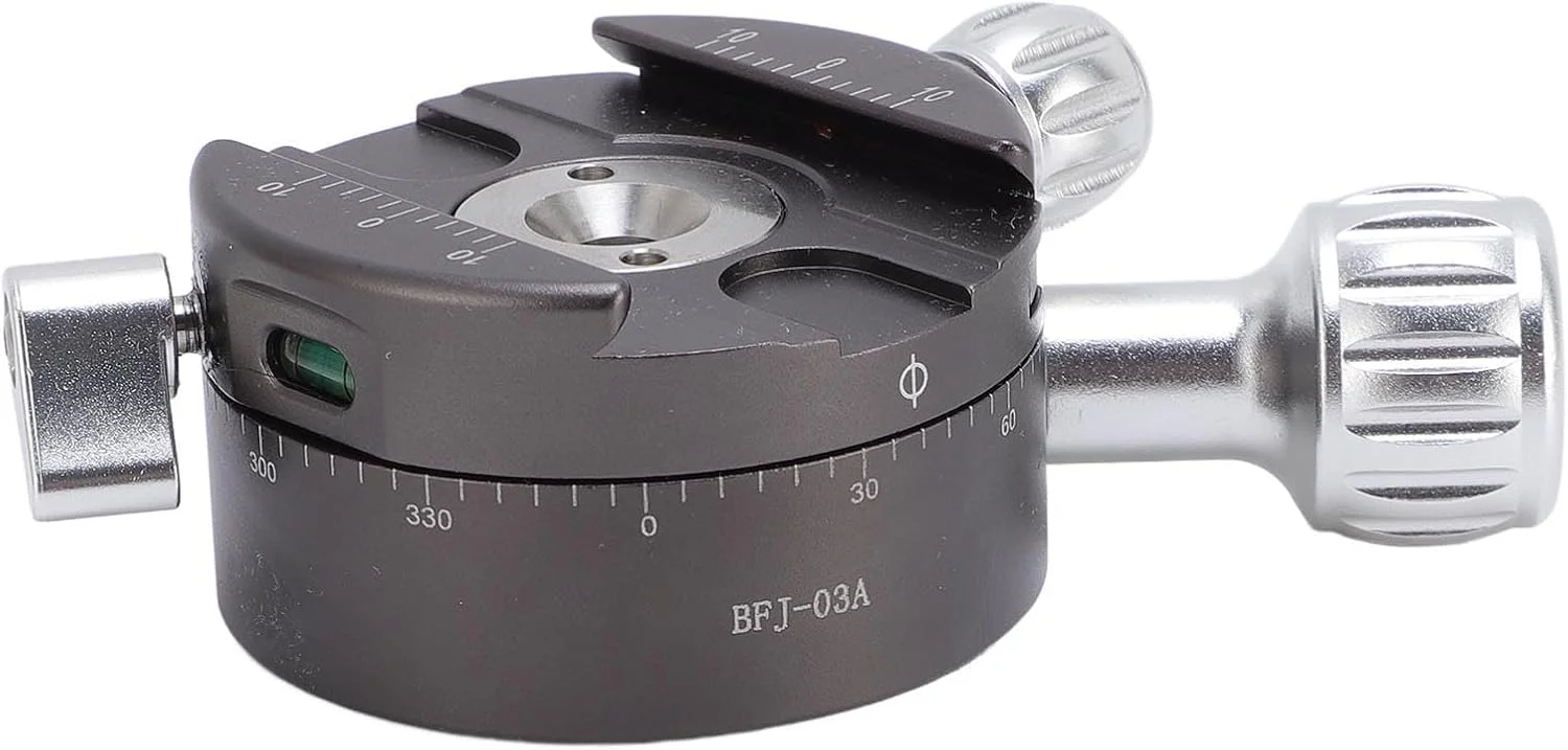 گیره پانوراما با قابلیت چرخش 360 درجه دوربین، تراز، گیره آرکا و رزوه 3/8، پایه چرخان پانوراما برای سه پایه تک پایه گیره پانوراما با قابلیت چرخش 360 درجه دوربین، تراز، گیره آرکا و رزوه 3/8، پایه چرخان پانوراما برای سه پایه تک پایه