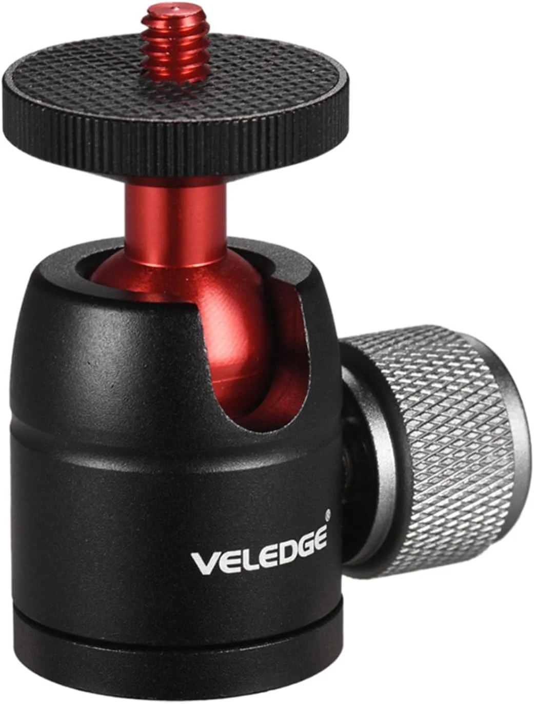 آداپتور سر توپی کوچک Labymos، آلیاژ آلومینیوم با چرخش 360 درجه، دارای پیچ 1/4 اینچی و سوراخ پیچ 1/4 و 3/8 اینچی آداپتور سر توپی کوچک Labymos، آلیاژ آلومینیوم با چرخش 360 درجه، دارای پیچ 1/4 اینچی و سوراخ پیچ 1/4 و 3/8 اینچی