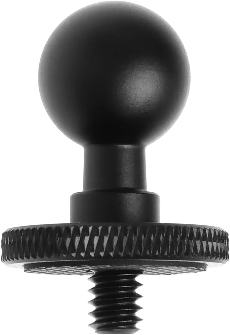 تبدیل سر توپی 17 میلیمتری VGOL با پیچ/رزوه 1/4 اینچی برای مانیتور خودرو، پد، GPS، پایه توپی تلفن همراه، براکت دوربین، هد توپی عکاسی پانوراما 360 درجه تبدیل سر توپی 17 میلیمتری VGOL با پیچ/رزوه 1/4 اینچی برای مانیتور خودرو، پد، GPS، پایه توپی تلفن همراه، براکت دوربین، هد توپی عکاسی پانوراما 360 درجه