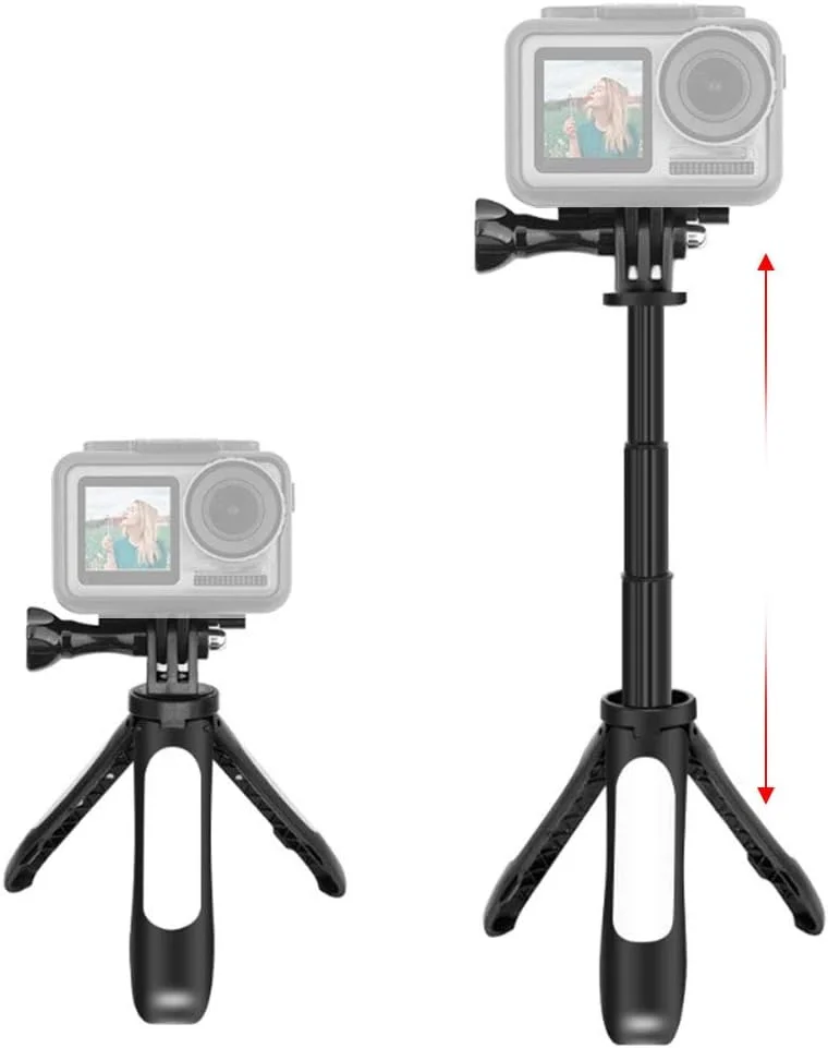 سه پایه سلفی استیک تلسکوپی VELATEMOR، سه پایه کوچک جمع شونده، مانوپاد قابل حمل، پایه دوربین، سلفی استیک دستی رومیزی برای دوربین اکشن سه پایه سلفی استیک تلسکوپی VELATEMOR، سه پایه کوچک جمع شونده، مانوپاد قابل حمل، پایه دوربین، سلفی استیک دستی رومیزی برای دوربین اکشن