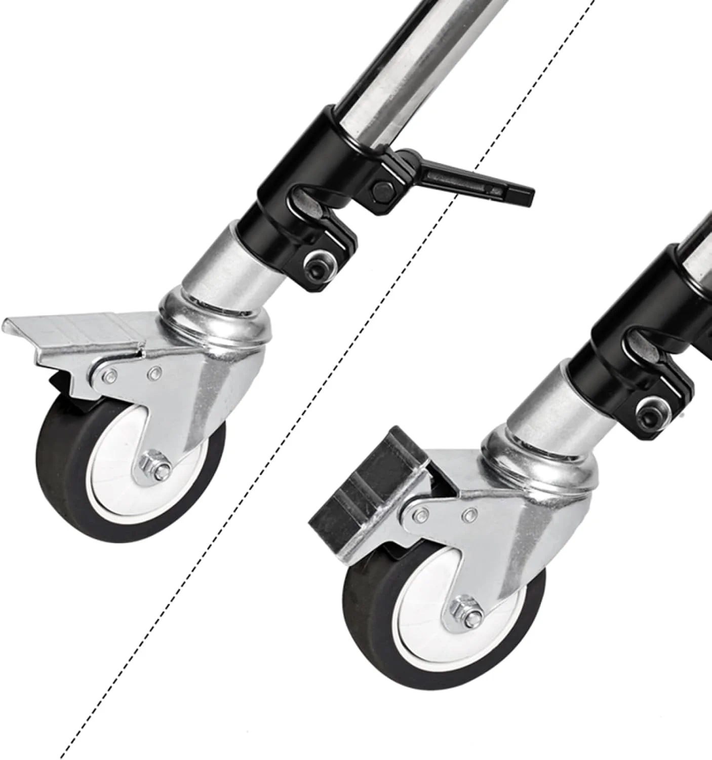 چرخ های گردان حرفه ای Labymos، 3 عدد در هر مجموعه، با سوراخ های نصب 25 میلی متری برای پایه C عکاسی، ساختار فلزی بادوام، چرخ های لاستیکی بزرگ چرخ های گردان حرفه ای Labymos، 3 عدد در هر مجموعه، با سوراخ های نصب 25 میلی متری برای پایه C عکاسی، ساختار فلزی بادوام، چرخ های لاستیکی بزرگ