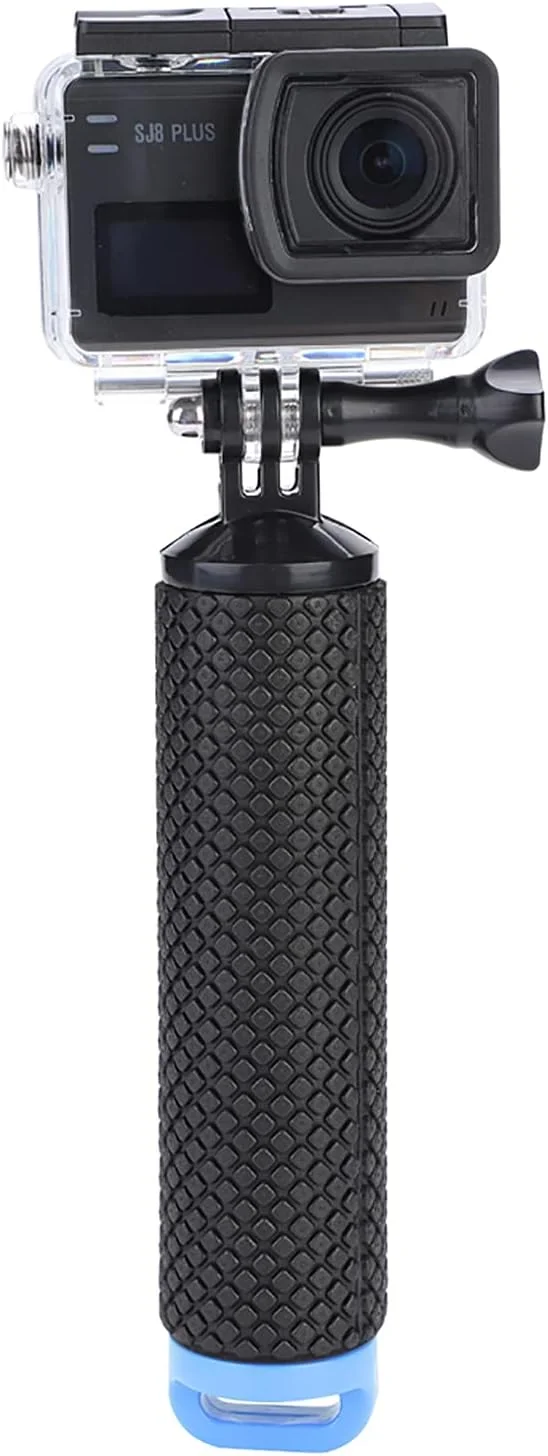 دسته شناور VELATEMOR، میله تک پایه شناور، دسته دستی شناور زیر آب، میله تک پایه سلفی برای دوربین های اکشن برای غواصی/موج سواری/شنا (آبی)