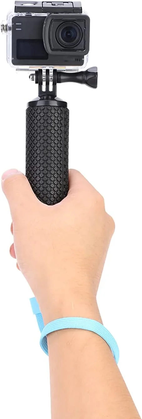 دسته شناور VELATEMOR، میله تک پایه شناور، دسته دستی شناور زیر آب، میله تک پایه سلفی برای دوربین های اکشن برای غواصی/موج سواری/شنا (آبی)