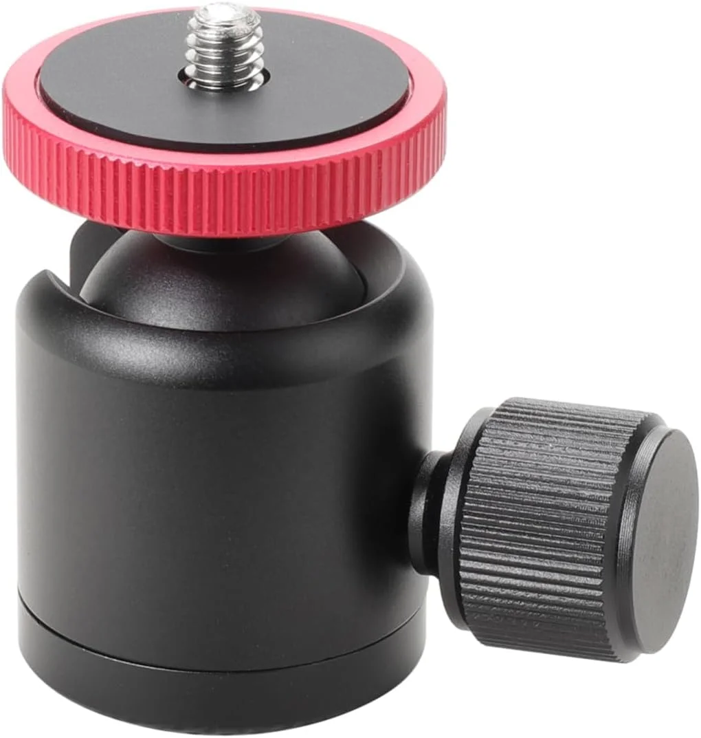 سر توپی کوچک آلیاژ آلومینیوم Labymos، سر توپی چرخشی، جایگزین لوازم جانبی عکاسی با سوراخ پیچ 3/8 اینچی و پیچ آداپتور 1/4 اینچی برای دوربین، فیلمبرداری و نورپردازی عکاسی سر توپی کوچک آلیاژ آلومینیوم Labymos، سر توپی چرخشی، جایگزین لوازم جانبی عکاسی با سوراخ پیچ 3/8 اینچی و پیچ آداپتور 1/4 اینچی برای دوربین، فیلمبرداری و نورپردازی عکاسی