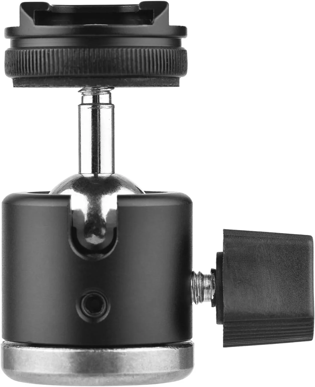 Labymos پایه توپی دو منظوره با پیچ 1/4 اینچ و مانت کفشک سرد، چرخش 360 درجه، آلیاژ آلومینیوم، مناسب برای نگهدارنده گوشی دوربین و نور ویدیو