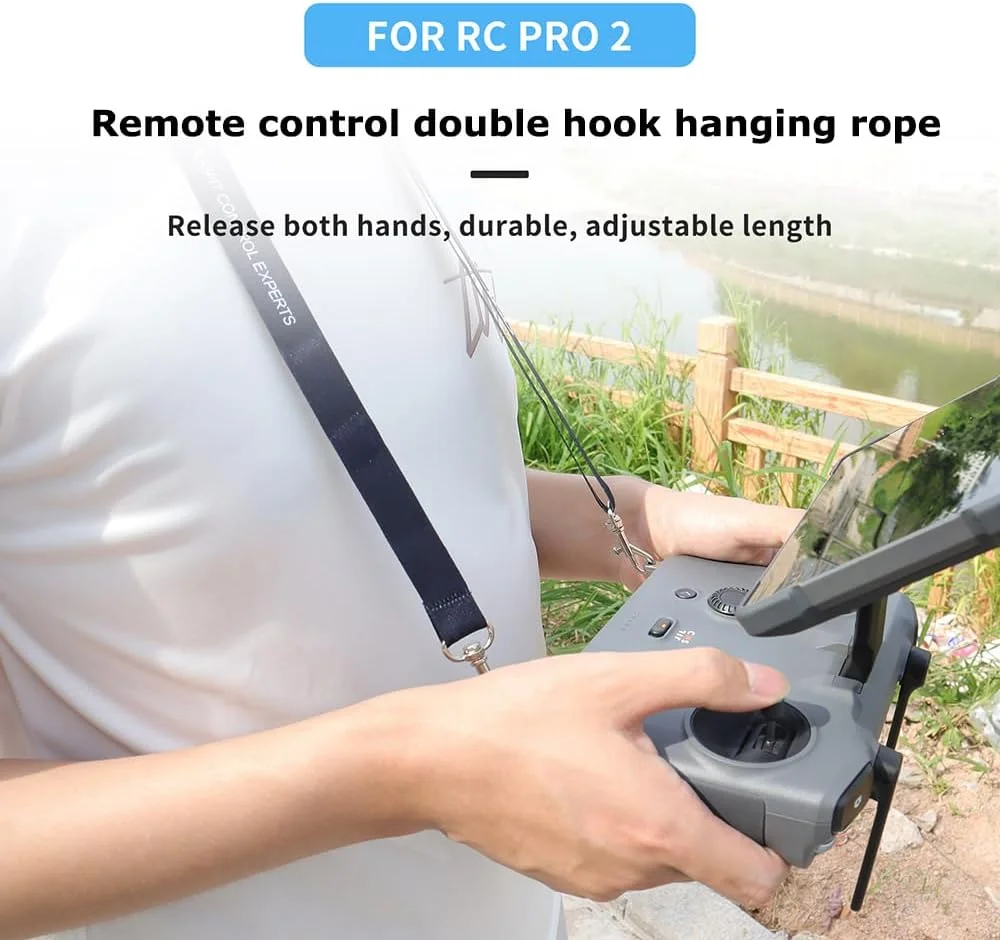 بند گردنی دو قلابه برای ریموت کنترل DJI Mavic 4Pro، بند شانه ای قابل تنظیم (33-58 سانتی متر)، نرم و بادوام، سازگار با RC Pro 2/RC Plus/RC2IRC/کنترلر هوشمند بند گردنی دو قلابه برای ریموت کنترل DJI Mavic 4Pro، بند شانه ای قابل تنظیم (33-58 سانتی متر)، نرم و بادوام، سازگار با RC Pro 2/RC Plus/RC2IRC/کنترلر هوشمند