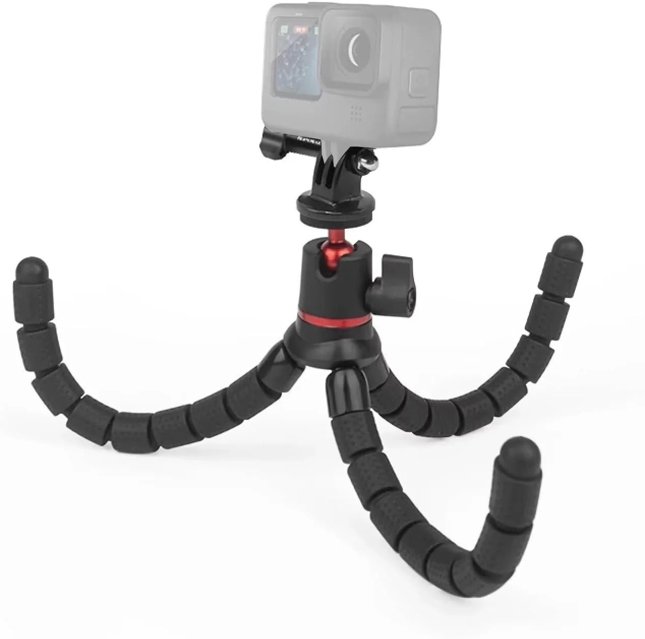 سه پایه مینی هشت پا انعطاف پذیر دوربین REFLEX با پیچ 1/4 اینچی | پایه های قابل تنظیم و خم شو سازگار با کانن، نیکون، سونی، گو پرو، اینستا | سه پایه مسافرتی قابل حمل برای عکاسی و ولاگ