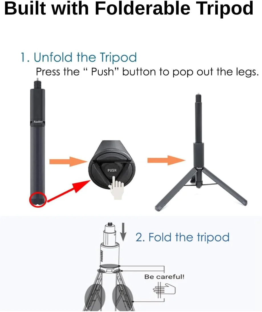 پایه سه پایه Fotoleey برای DJI Osmo Pocket 3، به همراه آداپتور دوربین و گیره تلفن